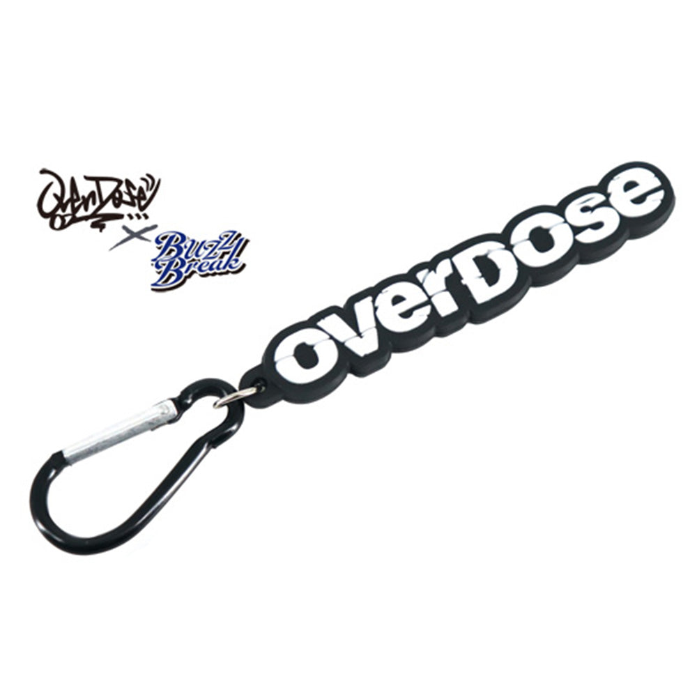 Overdose Rubber Keychain OVERDOSE A Letter Type