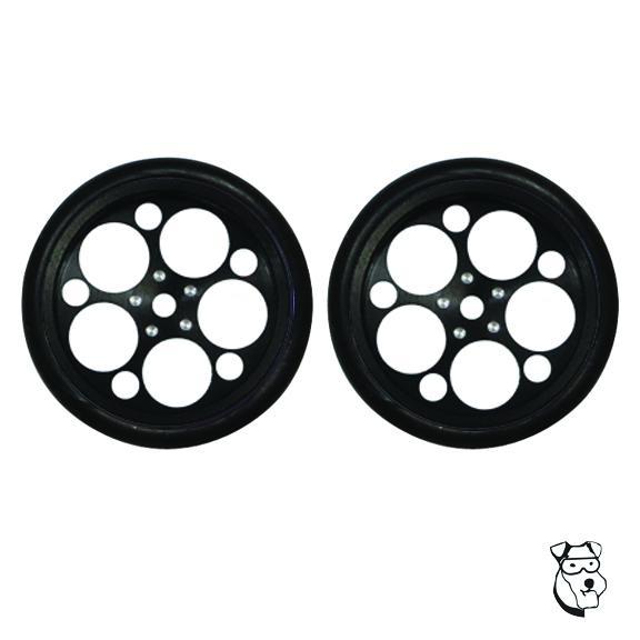 MID AMERICA GAMBO .800" TALL FRONTS - BLACK (PAIR) 2740B