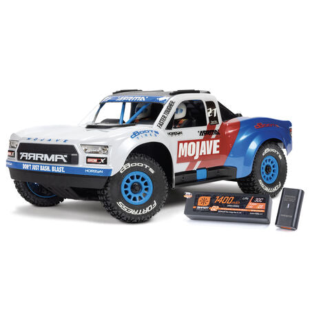 MOJAVE GROM 4X4 223S BLX BRUSHLESS SMALL SCALE DESERT TRUCK RTR WITH DSC, BATTERY & CHARGER, WHITE