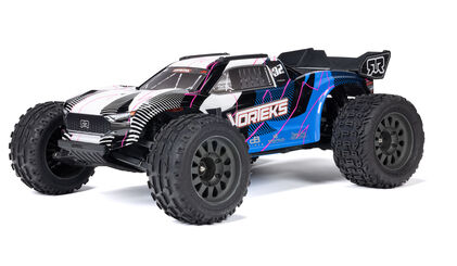 1/10 VORTEKS MEGA 550 Brushed 2WD Stadium Truck RTR, Blue ARA3205T1