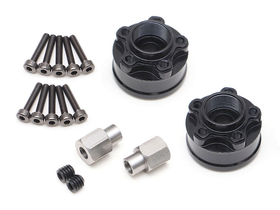 Boom Racing XT508 5-Lug Aluminum 12mm Wheel Hub Adapters 8mm Offset (2)