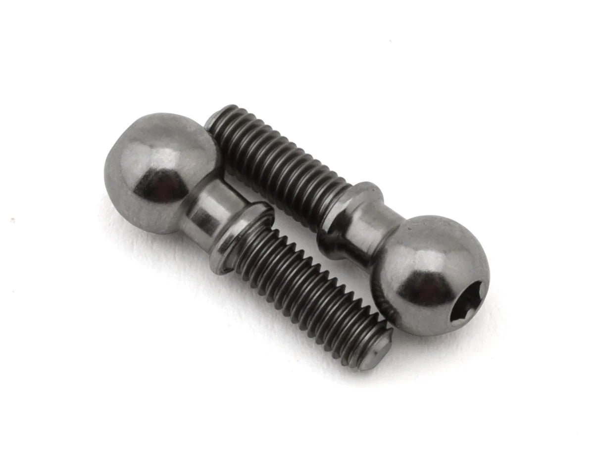 Team Associated RC10TC8 Factory Team 8mm Titanium Pillow Ball Studs (2)