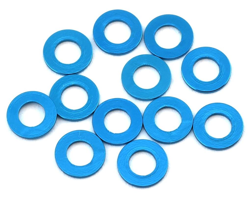 1UP Racing 3x6mm Precision Aluminum Shims (Blue) (12) (1mm) 1UP80313