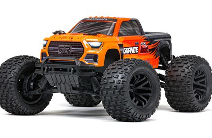 ARRMA 1/10 GRANITE 4X2 BOOST MEGA 550 Brushed Monster Truck RTR, Orange ARA4102V4T1