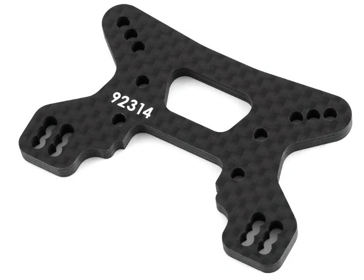 Team Associated RC10B74.2 Carbon Front Shock Tower (Gullwing Arm)