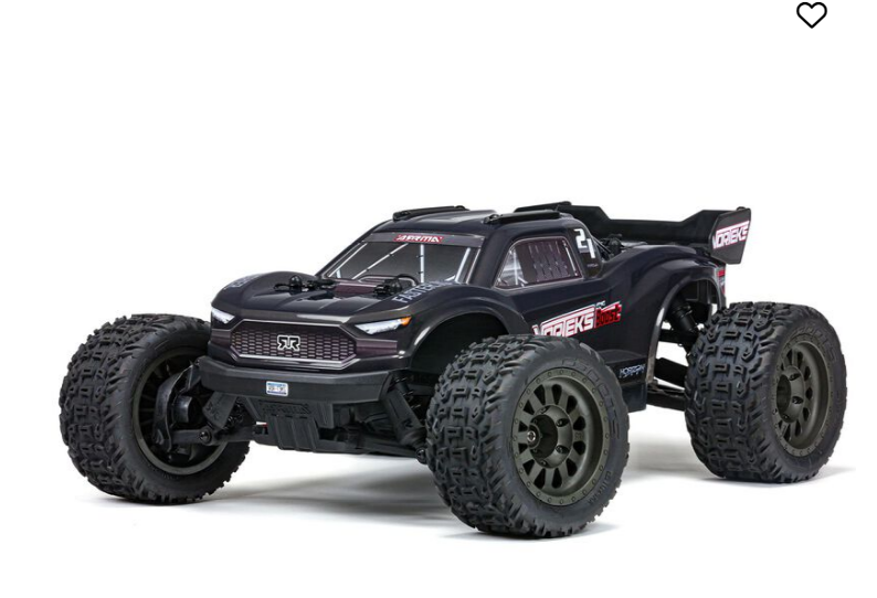 ARRMA 1/10 VORTEKS 4X2 BOOST MEGA 550 Brushed Stadium Truck RTR, Gunmetal