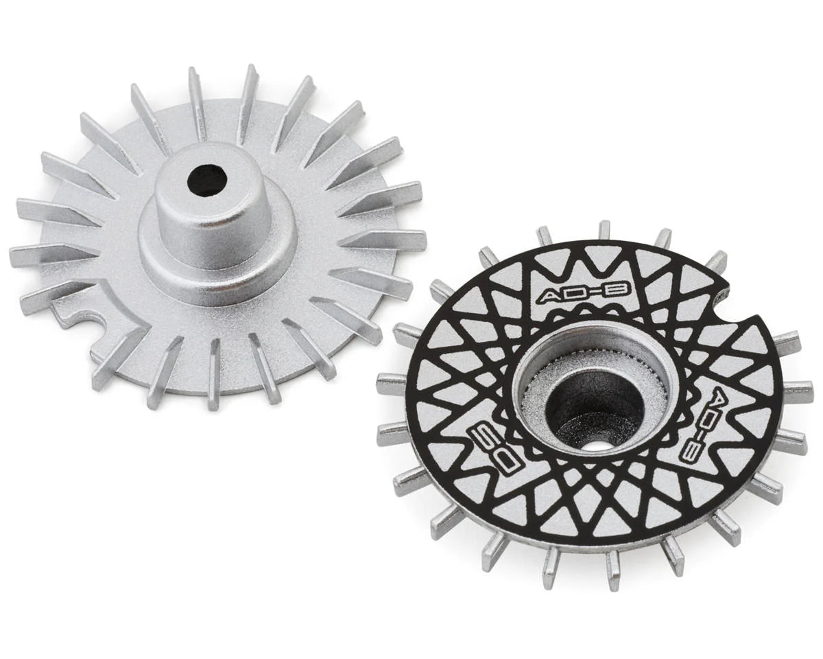 DS Racing Flat Aero Drift Wheel Covers (Silver/Black Mesh) (2) (Drift Element Wheels)