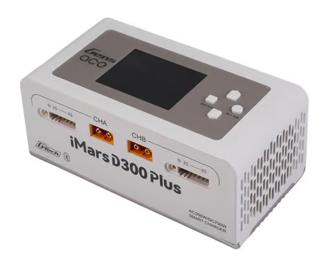 Gens Ace iMars D300 Plus G-Tech Smart Dual AC/DC Charger (White) (6S/16A) (AC-300W) (DC-350W x2) w/Bluetooth App Control