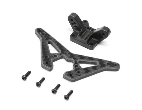 TLR Carbon Rear Shock Tower: Mini-B, BL TLR314000