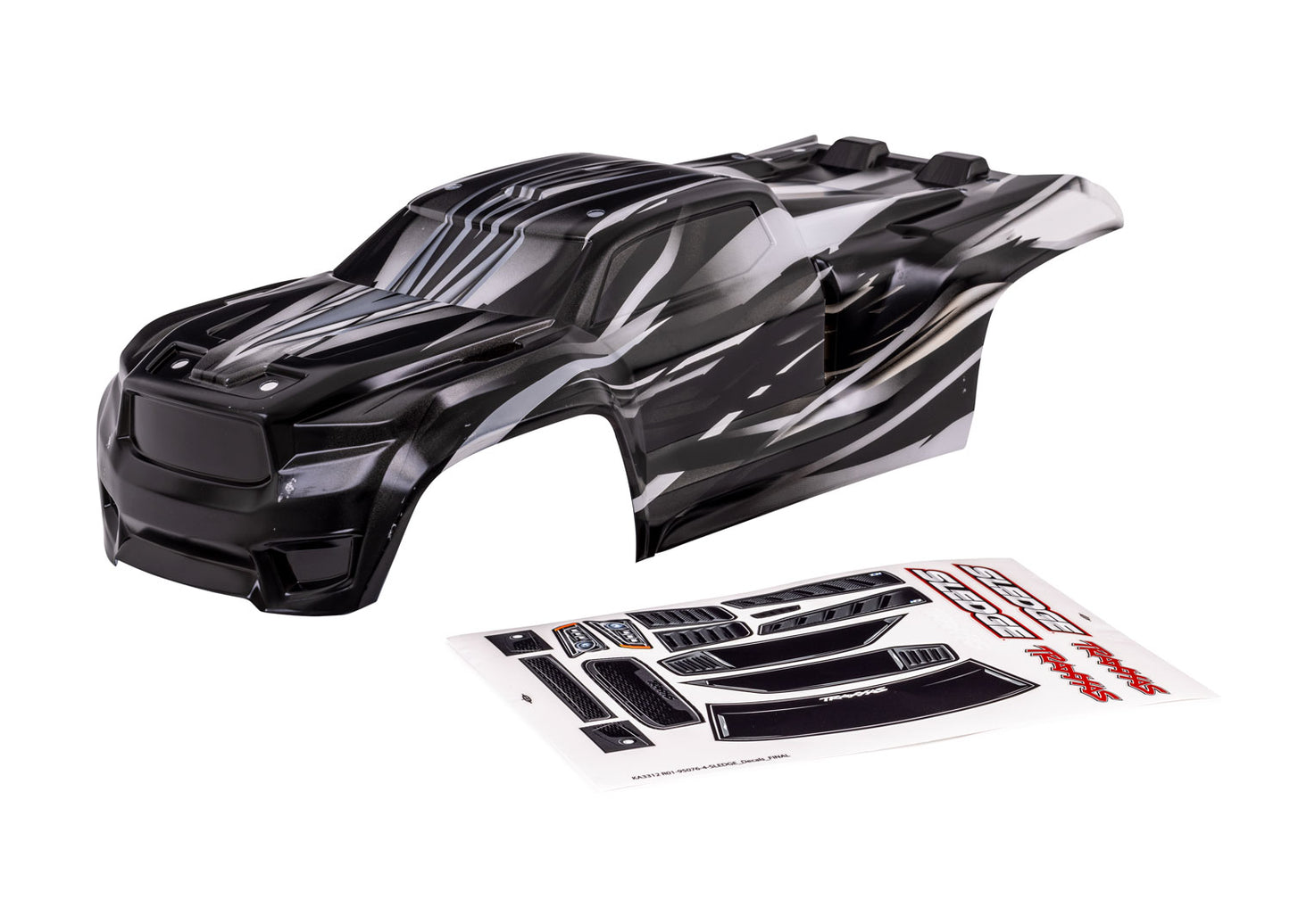 TRAXXAS BODY, SLEDGE PROGRAPHIX REQ PAINT