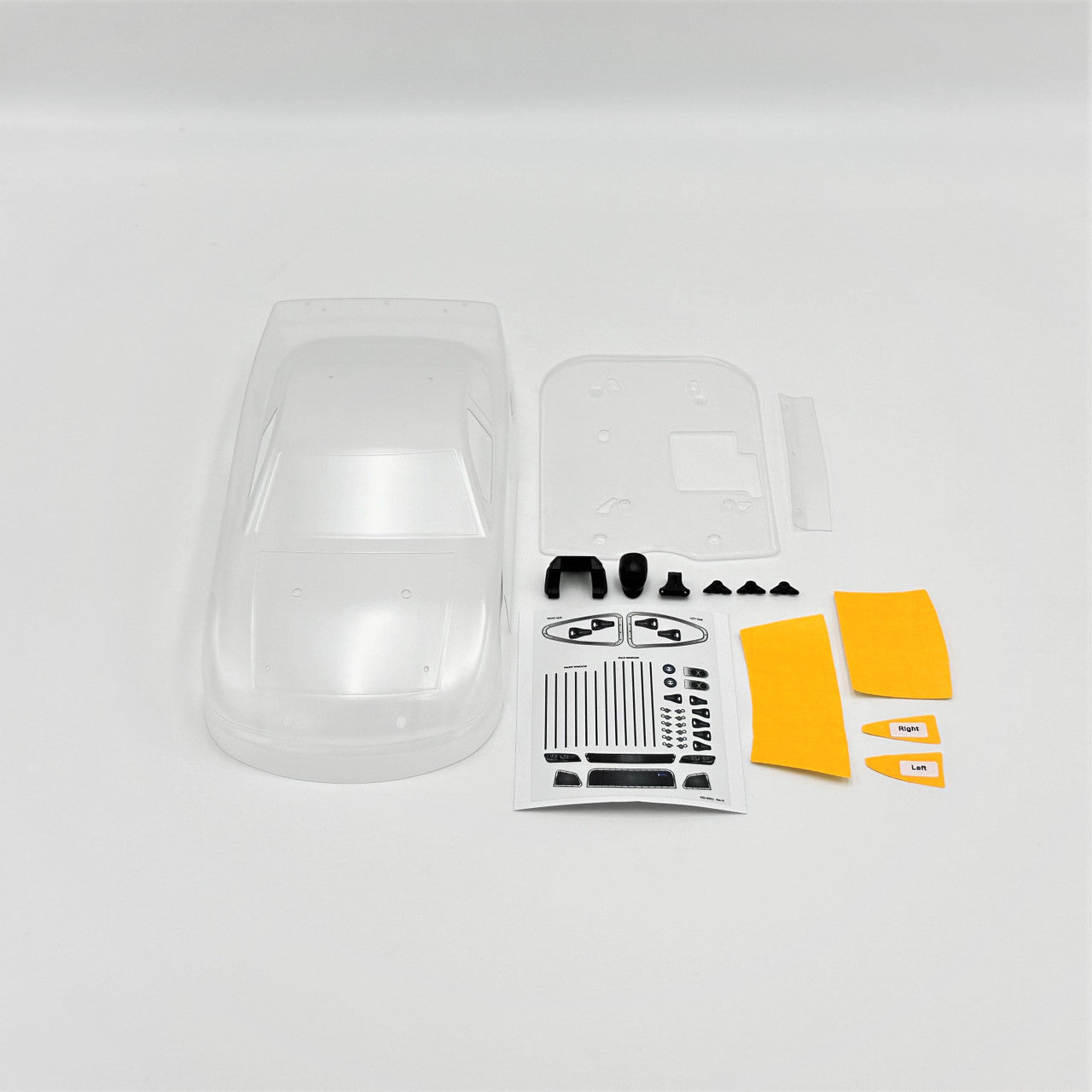 1RC Body Set, Clear, 1/18 Asphalt LM 1RC6059