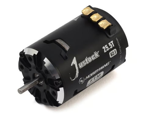 HOBBYWING JUSTOCK Black G2.1 brushless Motor for 1/10, 1/12, Zero Timing, Spec Racing (25.5T G2.1)