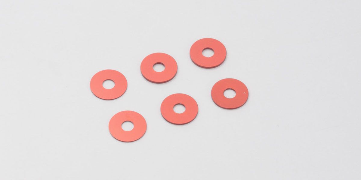 KYOSHO Wheel Spacer Set(0.5、0.75、1.0/Red/TF-5 S TFW004