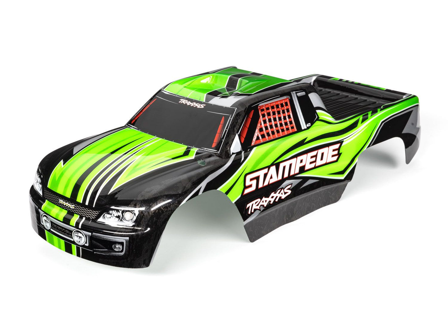 TRAXXAS Body, Stampede® (also fits Stampede® VXL), green (painted, decals applied) 3651G