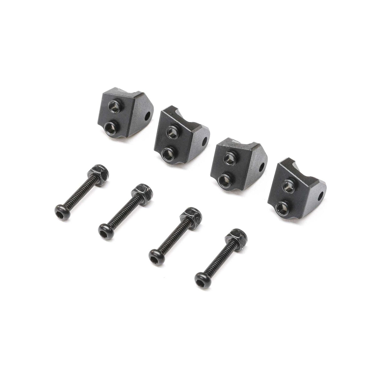 LOSI Aluminum Lower 4-link Mount Set, Black: Mini LMT (4) LOS314006