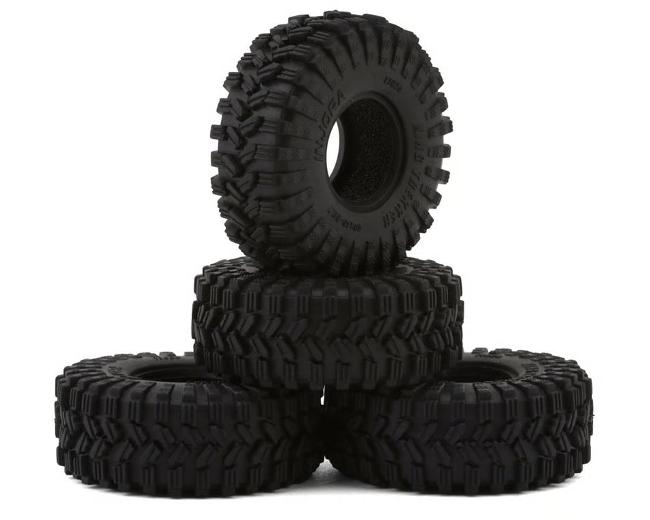 Injora 0.7" King Trekker Micro Rock Crawler Tires (4) (40mm OD) (S5) w/Foam Inserts