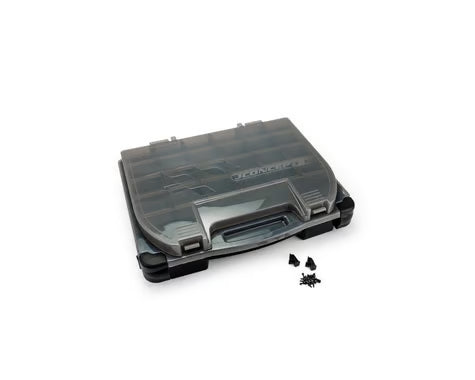 JConcepts Tool Box w/Upper Storage (Black/Smoke Grey) (14.5"x11"x2.375")