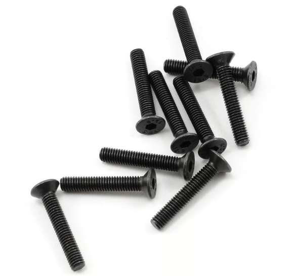 ProTek RC 3x18mm "High Strength" Flat Head Screws (10)