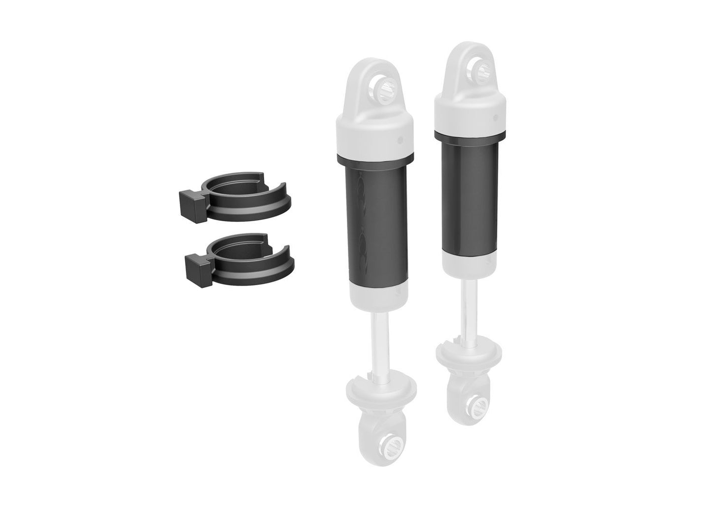 TRAXXAS TRX4M SHOCK BODY GRAY