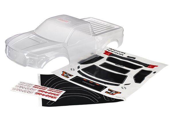 Traxxas Body, 2017 Ford Raptor®, heavy duty (clear, requires painting)/decals 5826