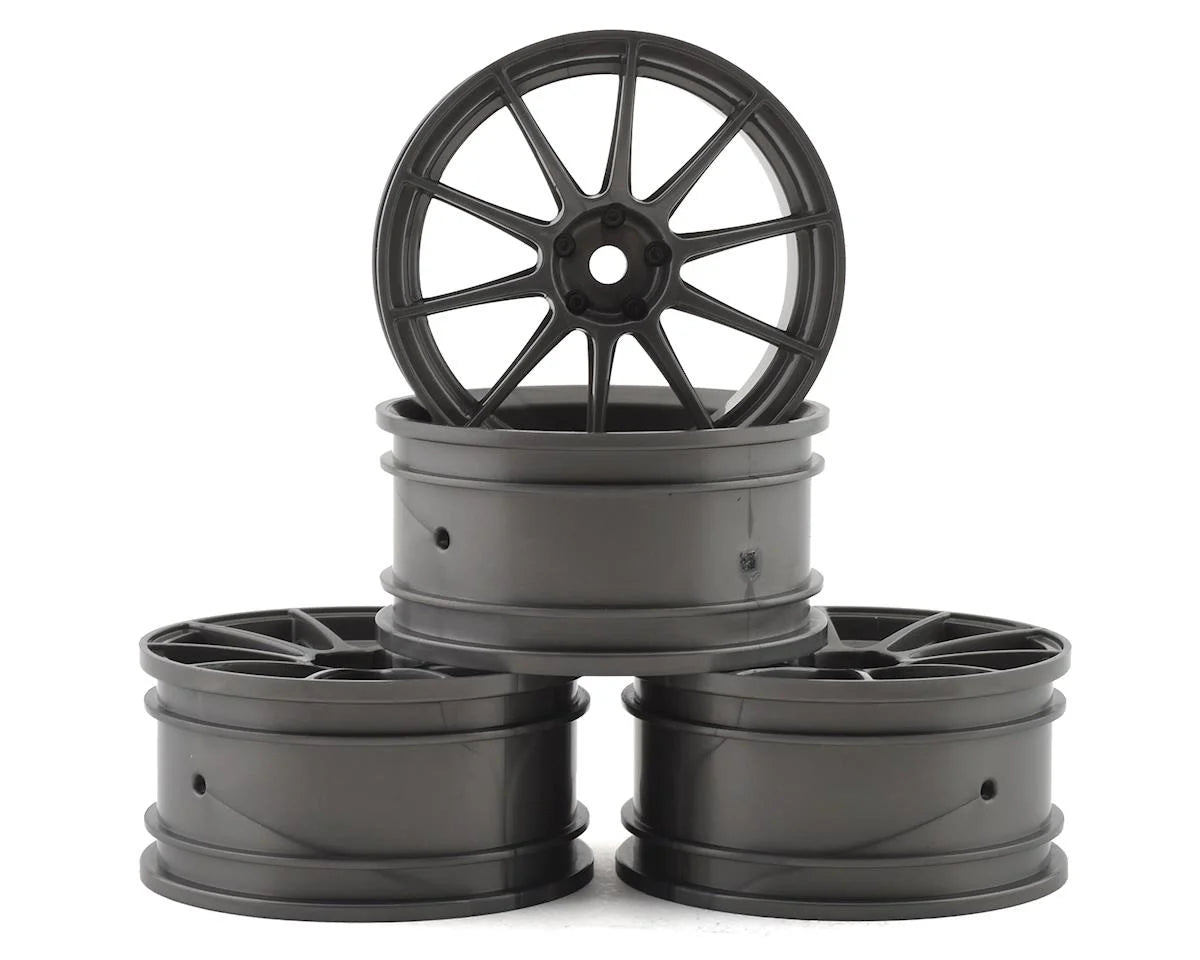 MST Silver grey 5H wheel (+1) (4) (1mm Offset) w/12mm Hex