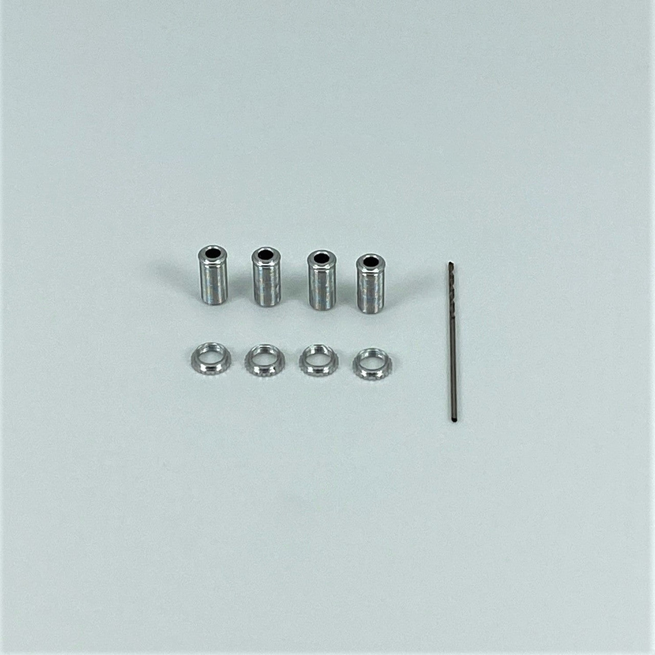 1RC Threaded Alum Shock Body Set, Silver, 18th Scale (4) 1RC5006