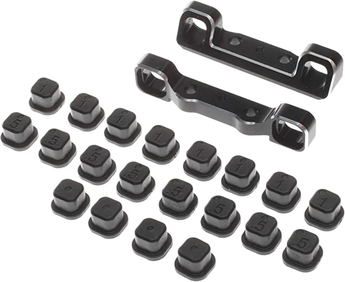 TLR Adjustable Pivot Set, C & D, Black: 22 5.0