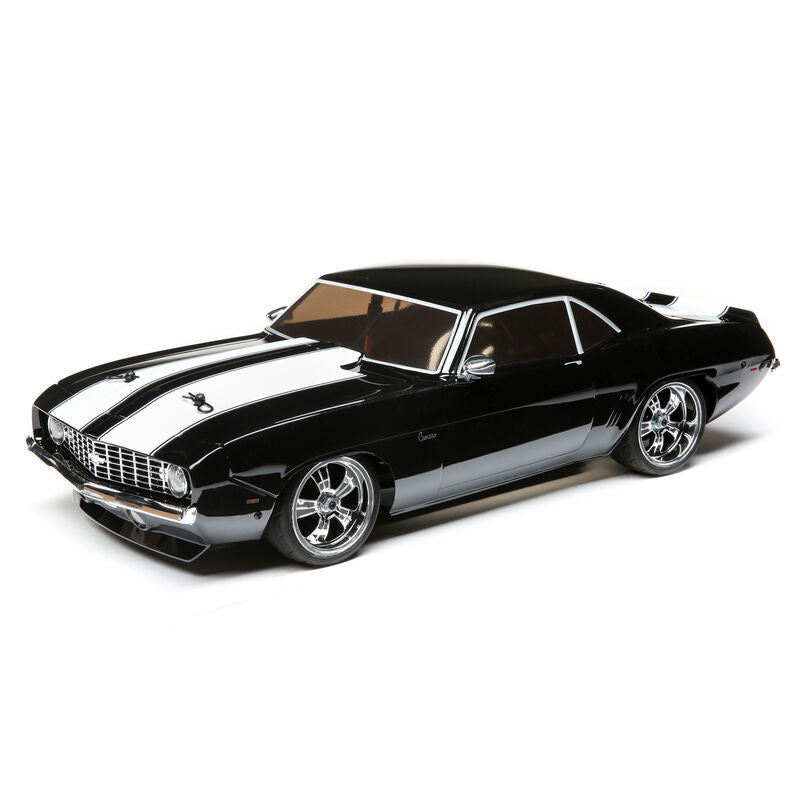 SPECIAL OPEN BOX LOSI 1/10 1969 Chevy Camaro V100 AWD Brushed RTR, Black LOS03033T2