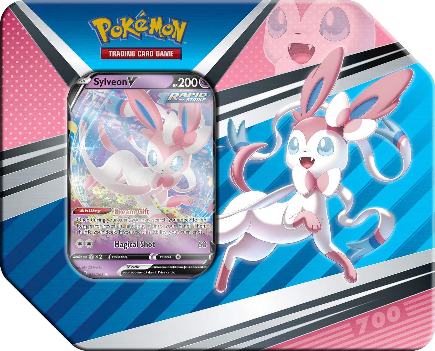 Pokemon Trading Card Games - 2022 Spring V Heroes Sylveon V Tin Coastal RC Speedway & Hobbies Pokemon Trading Card Games - 2022 Spring V Heroes Sylveon V Tin Coastal RC Speedway & Hobbies