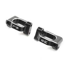 TLR Caster Block Set, 6 deg, Aluminum: 22X-4