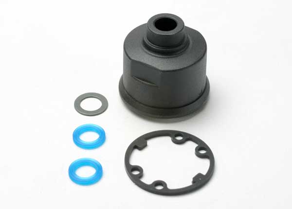 TRAXXAS Carrier, differential/ x-ring gaskets (2)/ ring gear gasket/ 6x10x0.5 TW