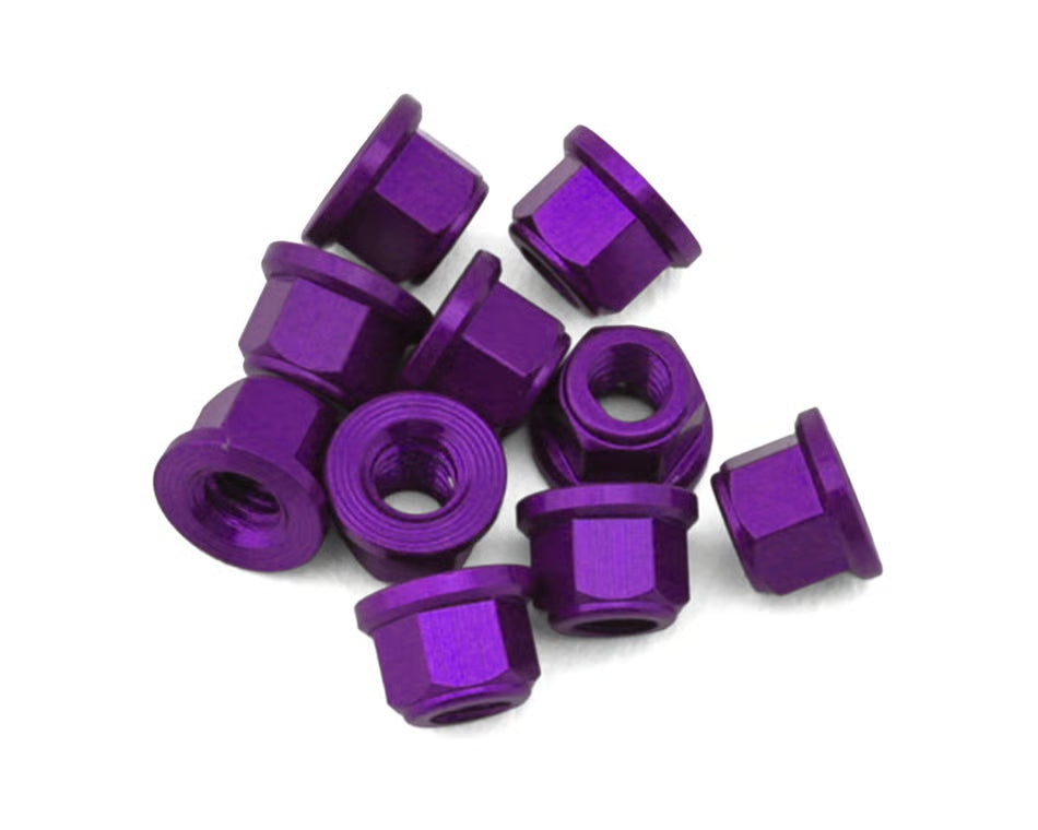 Treal Hobby Axial SCX30 Aluminum 2mm Wheel Nuts (Purple) (10)