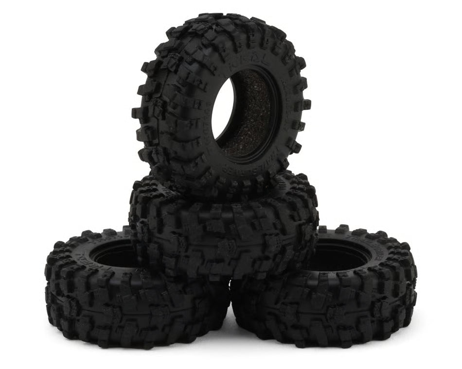 Treal Hobby 0.7" Trailburner Fang Grip Micro Rock Crawler Tires (4) (SCX30/Ascent-32)