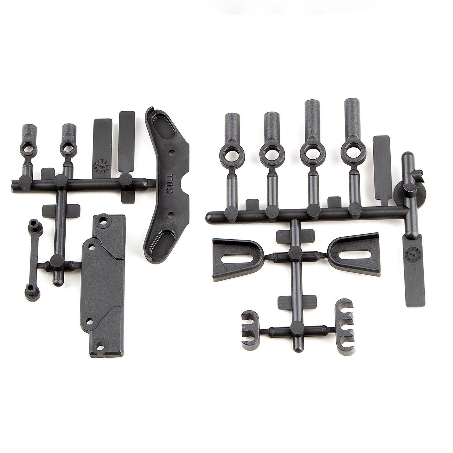 Team Associated RC10B6.3 Tower Covers, Wire Clips & Rod Ends