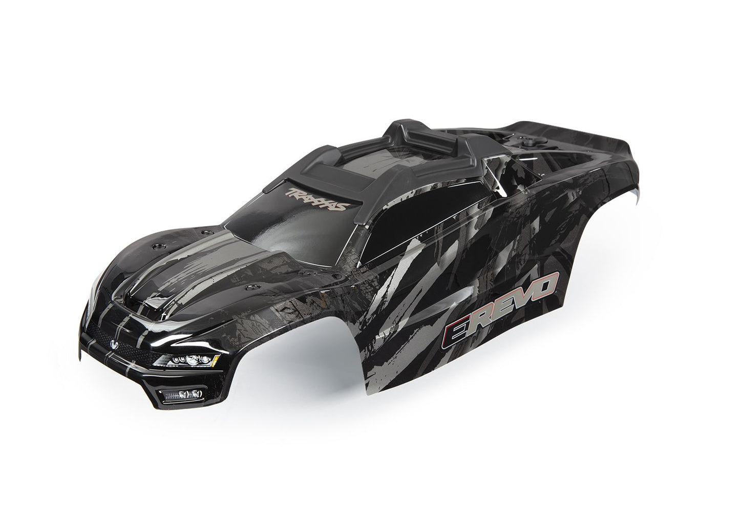 TRAXXAS BODY, E-REVO, BLACK/ WINDOW, G
