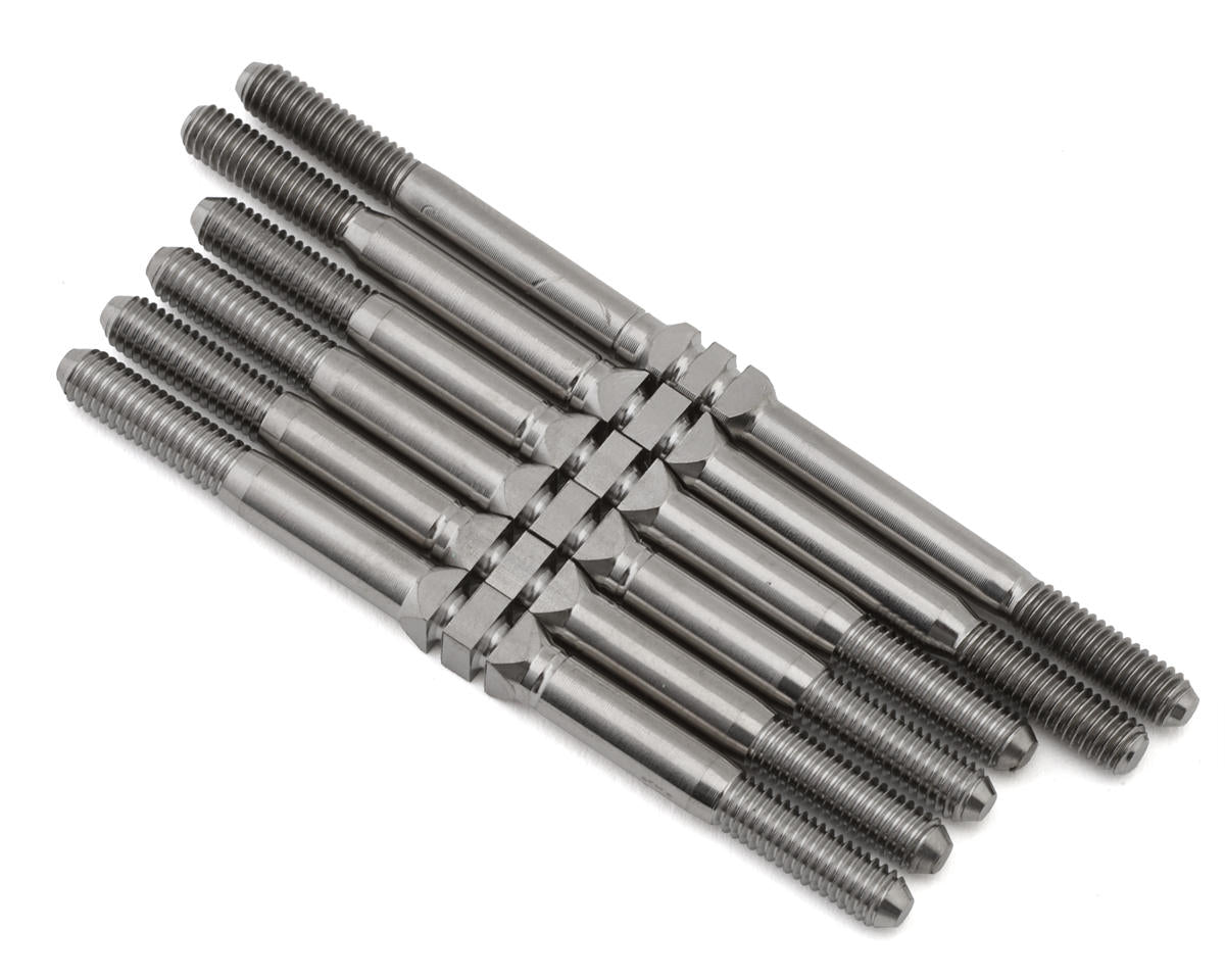 Whitz Racing Products Team Associated T7 HyperMax Titanium Turnbuckles Set (Silver)