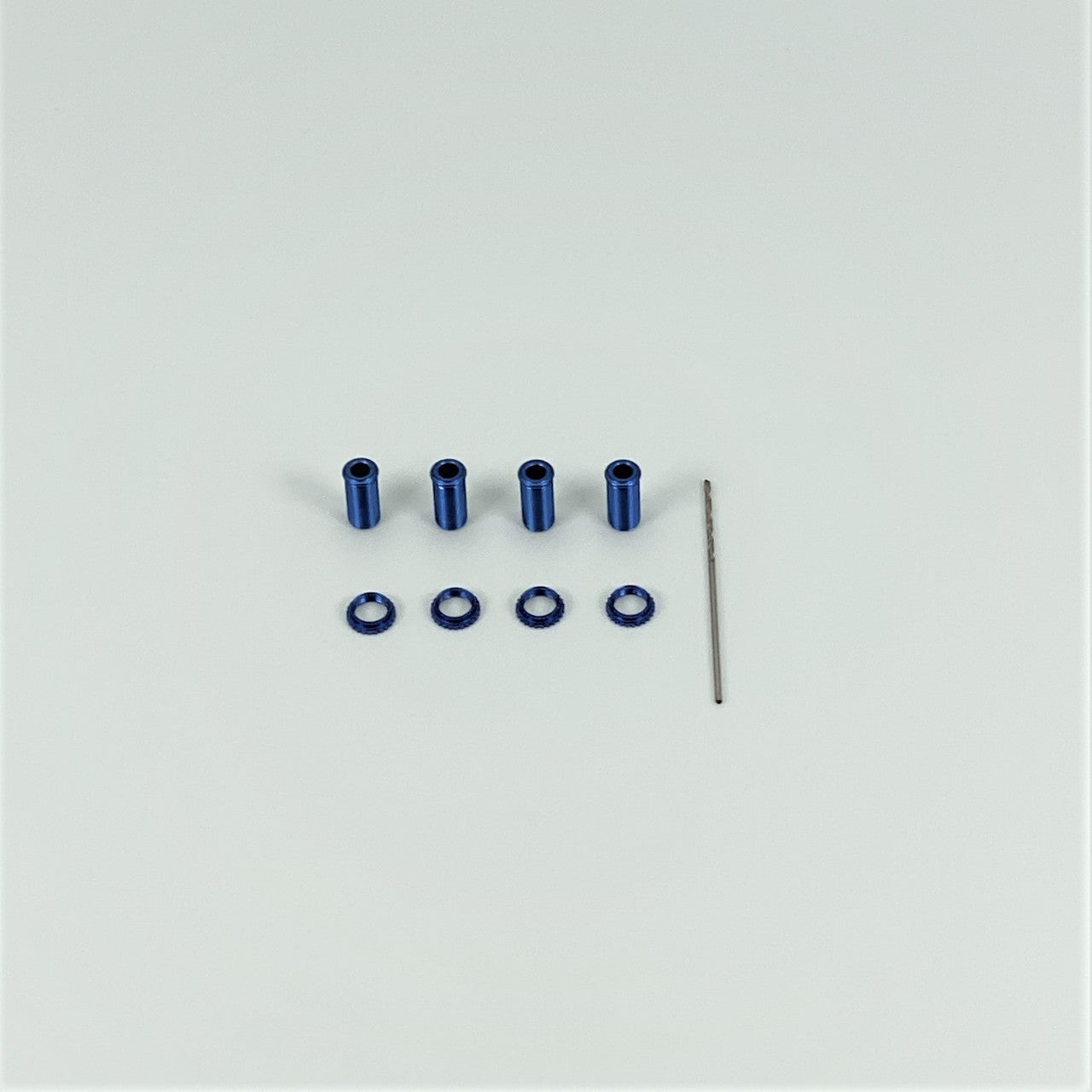 1RC Threaded Alum Shock Body Set, Blue, 18th Scale (4)Threaded Alum Shock Body Set, Blue, 18th Scale (4) 1RC5007