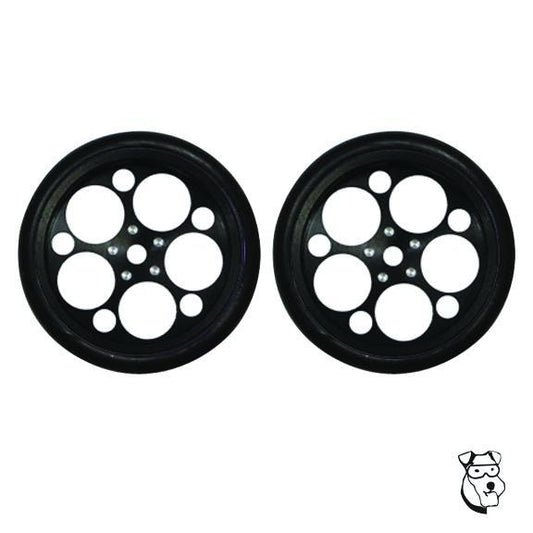 MID AMERICA GAMBO .800" TALL FRONTS - BLACK (PAIR) 2740B