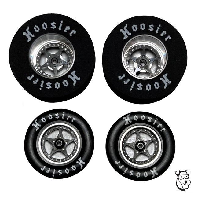 MID AMERICA SUPER STAR .980" FRONTS AND 1-3/16" DIA. X .300" WIDE REARS - BLACK SET MID1766B
