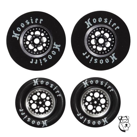 MID AMERICA PREDATORS .980" FRONTS AND 1-3/16" DIA. X .400" WIDE REARS - BLACK SET