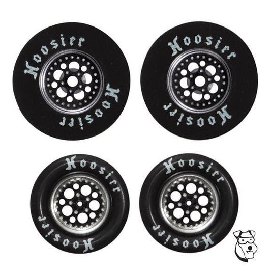 MID AMERICA PREDATORS .980" FRONTS AND 1-1/16" DIA. X .300" WIDE REARS - BLACK SET