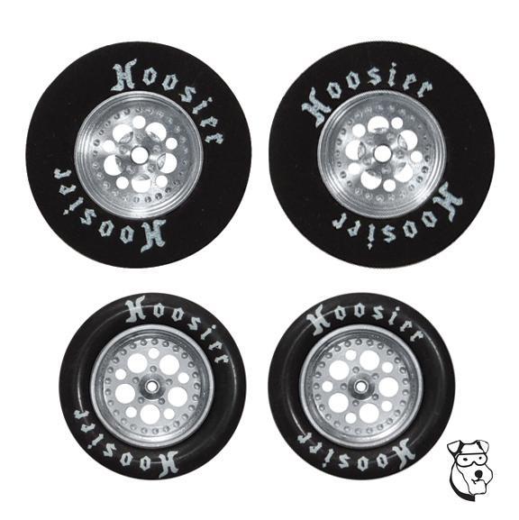 MID AMERICA PREDATORS .980" FRONTS AND 1-1/16" DIA. X .400" WIDE REARS - SILVER SET