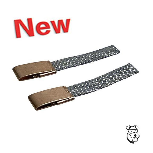 NEW PARMA TQ Thin Silver Braid - Measures .4mm/.015" 1pair