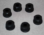 8/32 Nylon Locknuts (6), Black (203BK)