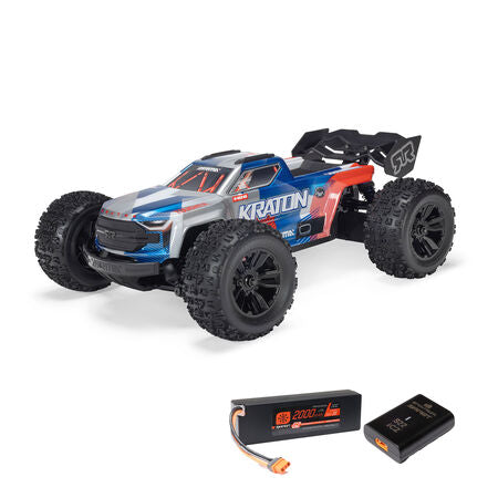 1/16 MINI KRATON 3S DSC 4X4 RTR Brushless Speed Truck (Battery & Charger Included), Red/Blue
