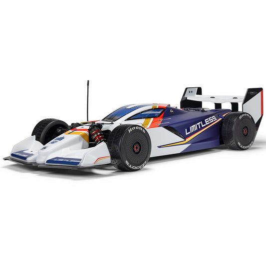 1/7 LIMITLESS 120 8S BLX SPEED MACHINE RTR w AVC, White/Blue