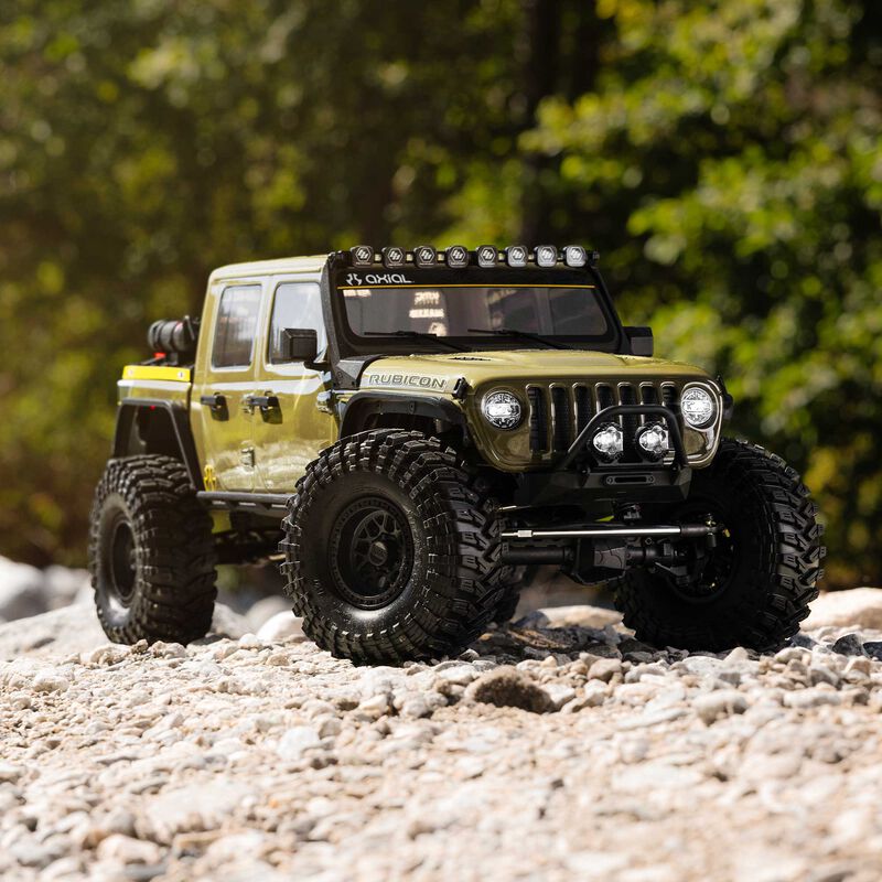 Axial 1/10 SCX10 III Motobilt Waypoint Jeep JT Gladiator 4X4 RTR Brushed Rock Crawler, Green