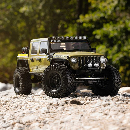 Axial 1/10 SCX10 III Motobilt Waypoint Jeep JT Gladiator 4X4 RTR Brushed Rock Crawler, Green