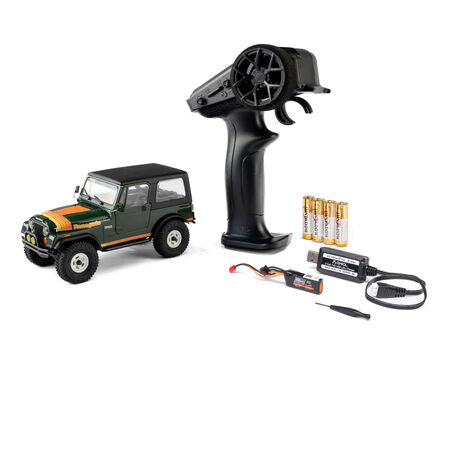1/30 SCX30 Jeep CJ-7 Renegade 4X4 RTR Brushed Rock Crawler (Battery & Charger Included) PRE ORDER
