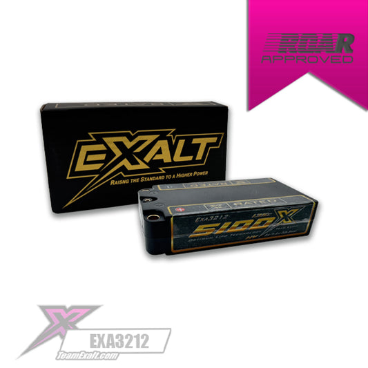 Exalt X-Rated 2S 135C HVX Hardcase LCG Shorty Lipo Battery (7.6V/5100mAh) w/5mm Bullets (EXA3212)
